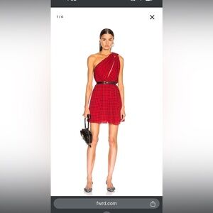 Saint Laurent star one shoulder dress, size 36